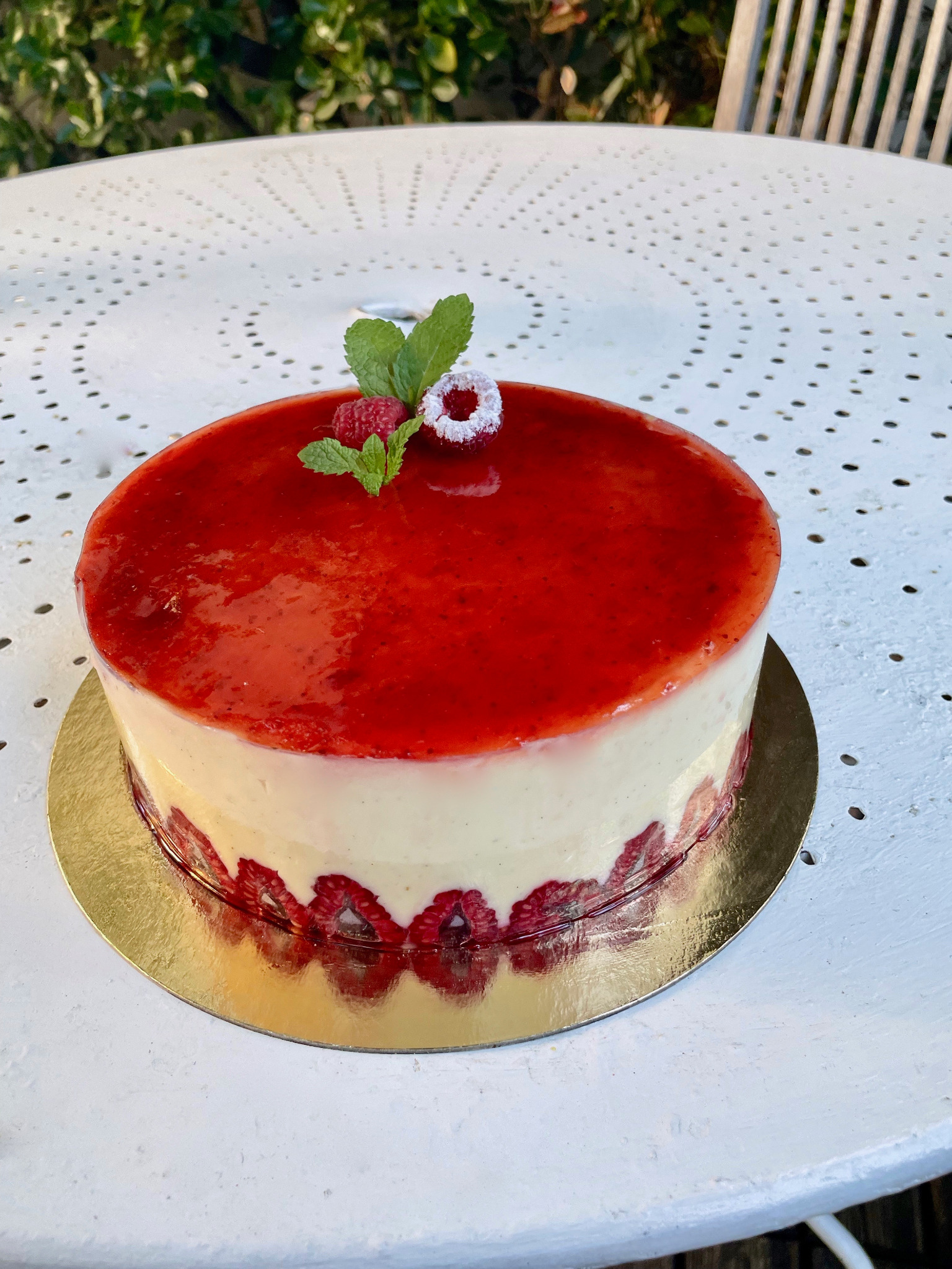 Entremets framboise
