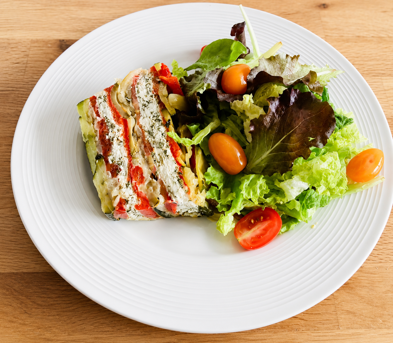 Terrine et salade